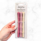 Hallow Teething Tubes > Baby Bliss (Dusty Rose, Pink, Almond)