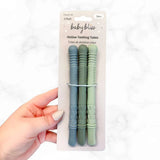 Hallow Teething Tubes > Baby Bliss (Teal, Sage, Soft Sage)