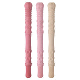Hallow Teething Tubes > Baby Bliss (Dusty Rose, Pink, Almond)