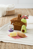 Plush Picnic Basket Set - GANZ (7 pieces)