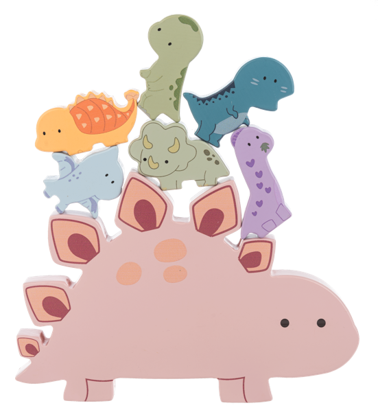 Wooden Dino Balance Stacker - GANZ