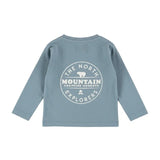 Blue Ribbed Pocket T-Shirt > Dirkje (Ocean Mist)