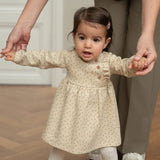 Polka Dot Ruffle Dress & Headband > Dirkje (Castle Wall)
