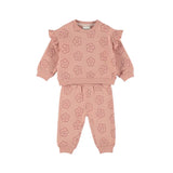 Misty Rose Big Flower Jogger Set > Dirkje