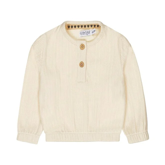 Henley Jersey Top > Dirkje - Off White