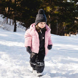 Black 'WINDPROOF' Knit Pom Hat in 6-10 yr  > Calikids