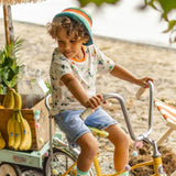 Blue Soft Denim Bermuda Style Shorts > Souris Mini