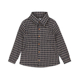 Navy-Beige Checked Shirt > Dirkje in 24m, 3 and 6 years