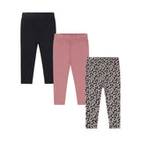 Leggings - Three Pack > Dirkje (Floral, Mauve & Navy)in 12m and 3 years