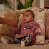 Leggings - Three Pack > Dirkje (Floral, Mauve & Navy)in 12m and 3 years