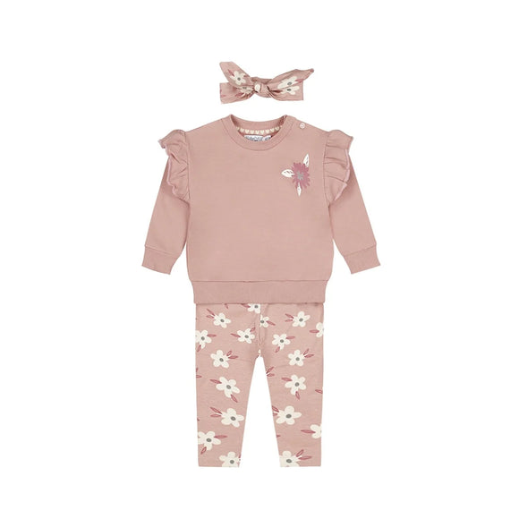 Light Mauve L\S Tee and Legging Set > Dirkje (with headband)