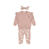 Light Mauve L\S Tee and Legging Set > Dirkje (with headband)