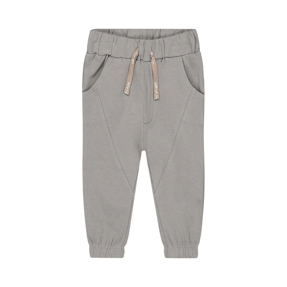 Concrete Grey Loose Fit Sweatpants > Dirkje (Beige Tie)