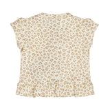 Cheetah Ruffle Snap T-shirt > Dirkje