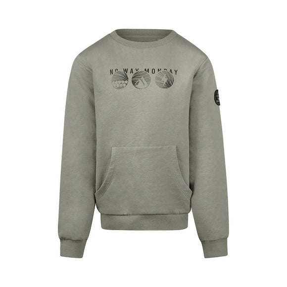 Unknown Territory Sage Raglan Sweatshirt > No Way Monday (Kangaroo Pocket)