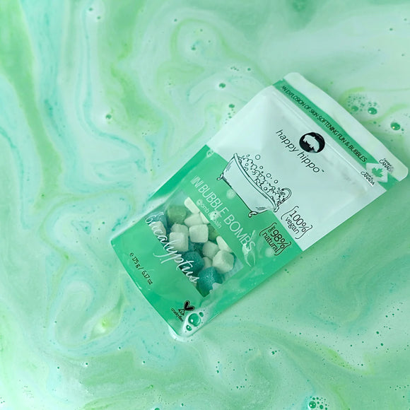 Eucalyptus Mini Bubble Bombs > Happy Hippo Bath Co.