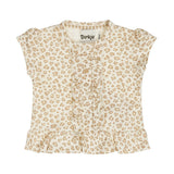 Cheetah Ruffle Snap T-shirt > Dirkje