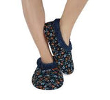 Cordoroy Floral Ladies Snoozies - Three Colours