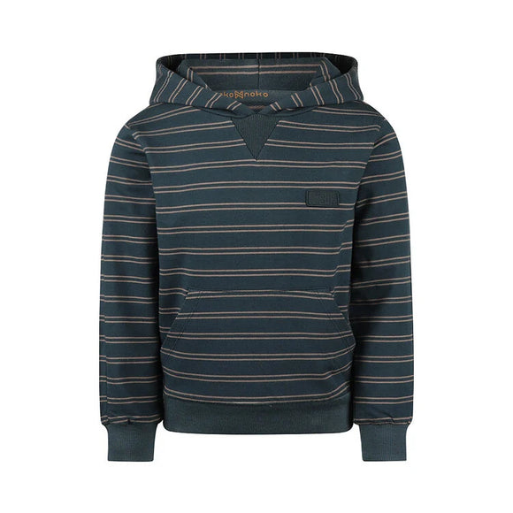 Hoodie Striped Steel Blue  > Koko Noko