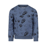 Blue Horizon Animal Track Jersey Sweater > Koko Noko