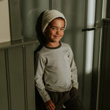 Striped Pocket T-shirt > Koko Noko (Asphalt)
