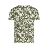 Dark Olive Green Printed T-shirt > Koko Noko