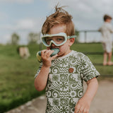 Dark Olive Green Printed T-shirt > Koko Noko