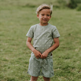 Sage Green Arrows Cotton T-shirt > Koko Noko