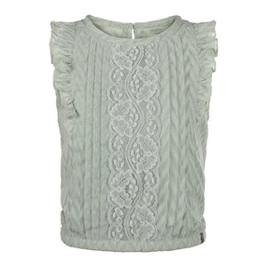 Sleeveless Lace Blouse > Koko Noko Soft Green