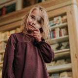 Ribbed A-Line Dress (Eggplant)> Koko Noko