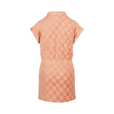 Soft Orange Check Terry Dress > Koko Noko (7-12 years)