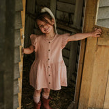 Latte Pink Cotton Dress > Koko Noko