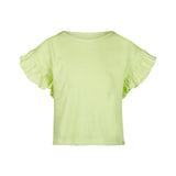 Pistachio Green Ruffle T-shirt > Koko Noko