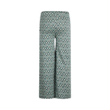 Wide Leg Mint & Green Patterned Trousers > Koko Noko