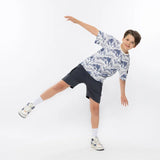 Anthracite (Black) Cargo Jog Shorts > No Way Monday (7-14 years)