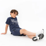 Navy Jog Shorts > No Way Monday (7-14 years)