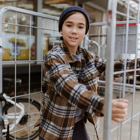 Brown & Blue Plaid Jacket > No Way Monday