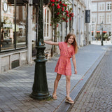 Dress in Fuchsia & Soft Orange Flowers > No Way Monday