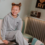 Grey Melange Wide Leg Cotton Pant > No Way Monday