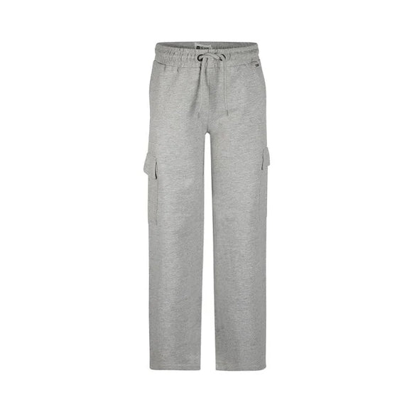 Grey Melange Wide Leg Cotton Pant > No Way Monday