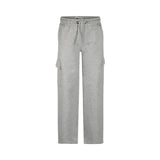 Grey Melange Wide Leg Cotton Pant > No Way Monday