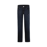 Dark Blue Distressed Jeans - Super Stretch, Slim & Loose Fit  > No Way Monday