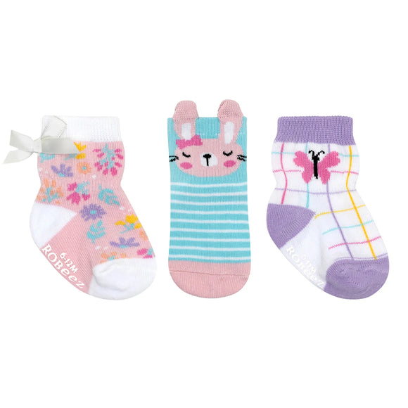 Robeez > Sweet Bunny Socks 3 Pack (6-12m only)