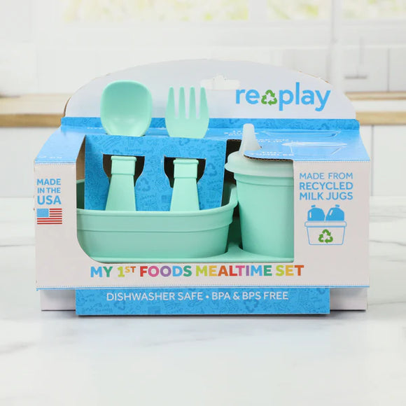 Re-Play Tiny Mealtime Set - Mint