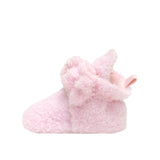 Plush Bow Snap Bootie in Pink > Robeez