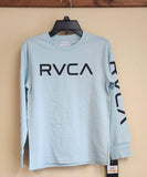 RVCA All The Way L/S T-shirt > Pastel Turquoise