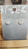 Sparkle Heart Studs > K&B Jewelry