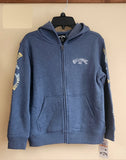 Billibong Arch Full Zip Hoodie > China Blue Heather