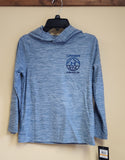 Blue Fog UA Global LOGO Hoodie Tee (in sizes 8-16) > UNDER ARMOUR ™️