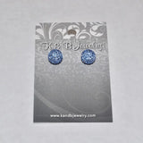 Crystal Pave' Ball Studs > K&B Jewelry